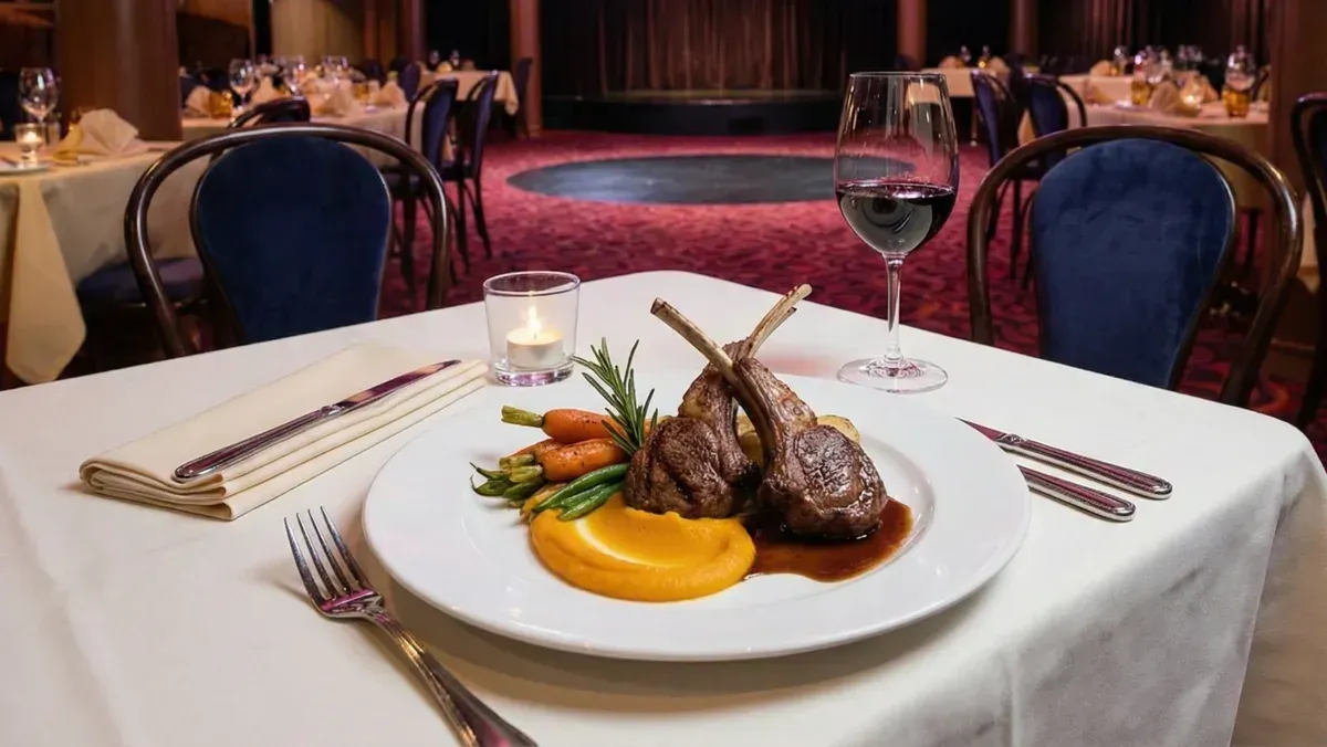 Fine dining — the standard we hold onboard