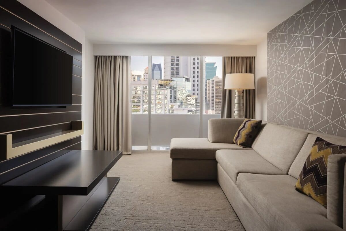 Suite living room for larger families