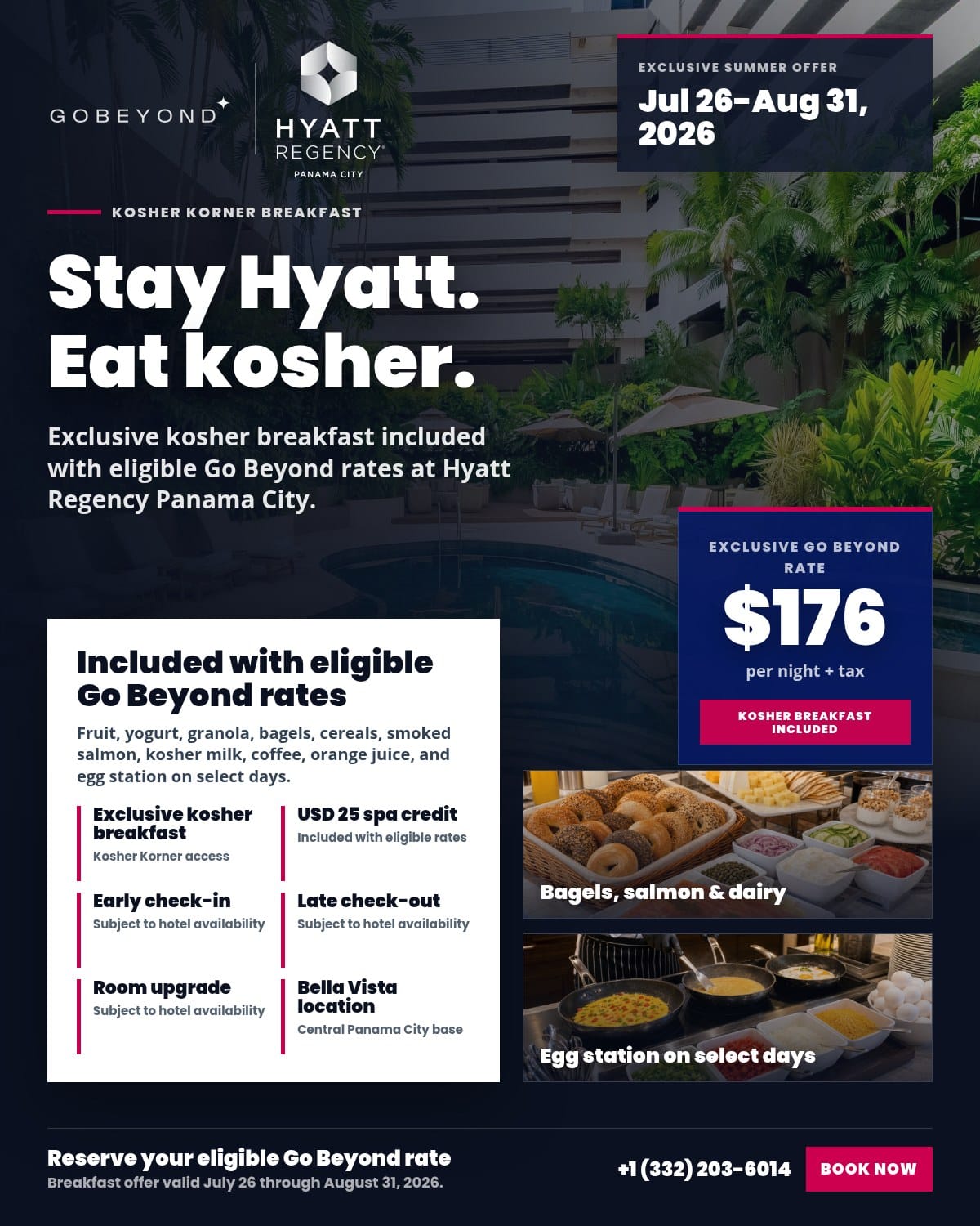 Hyatt Regency Panama City Kosher Korner summer 2026 offer flyer