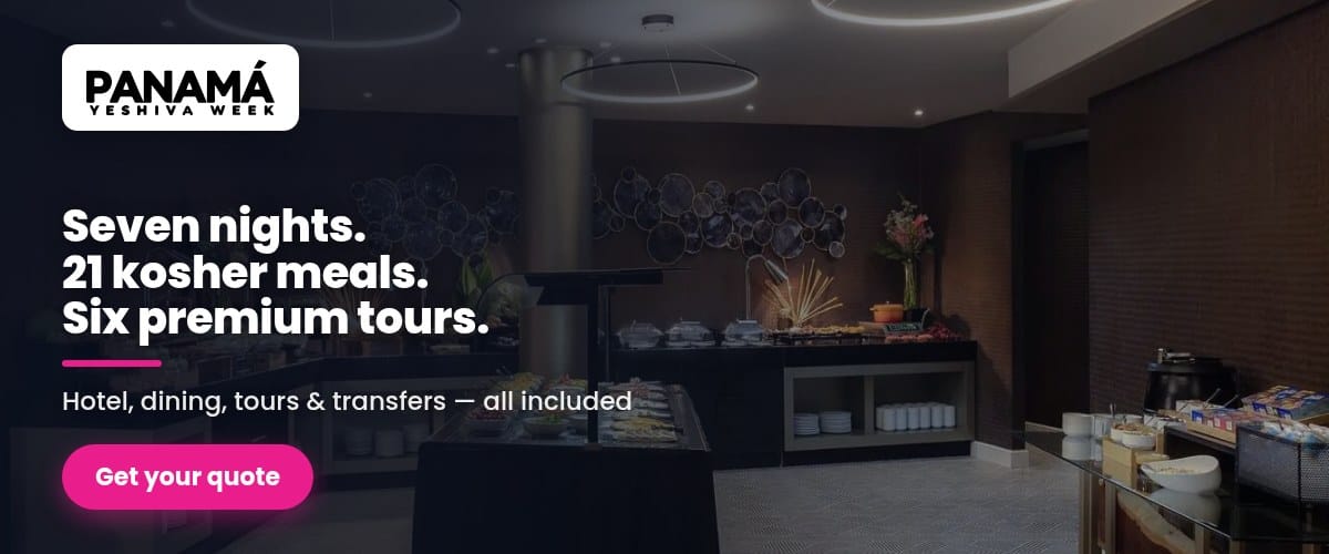Seven nights, 17 kosher meals, six premium tours