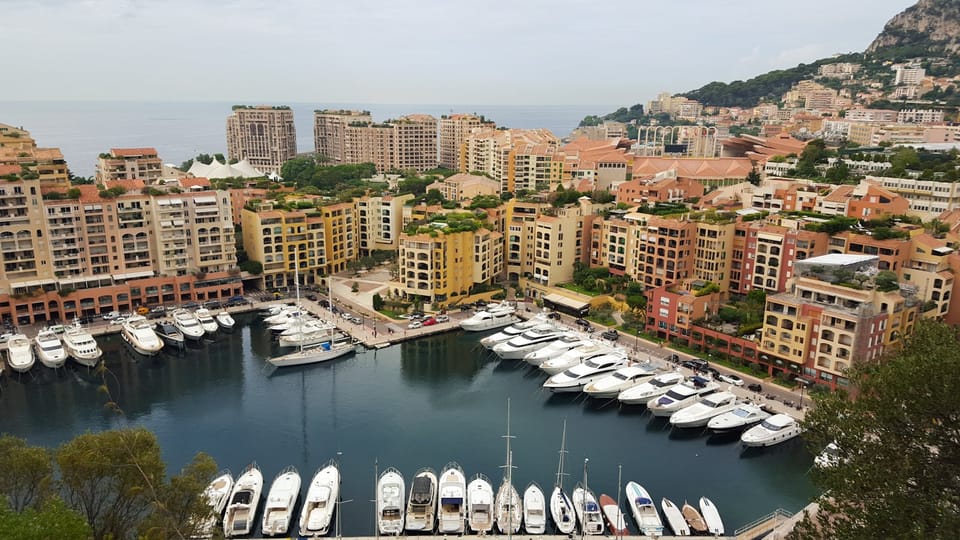 Monaco marina with luxury yachts — Western Mediterranean cruise